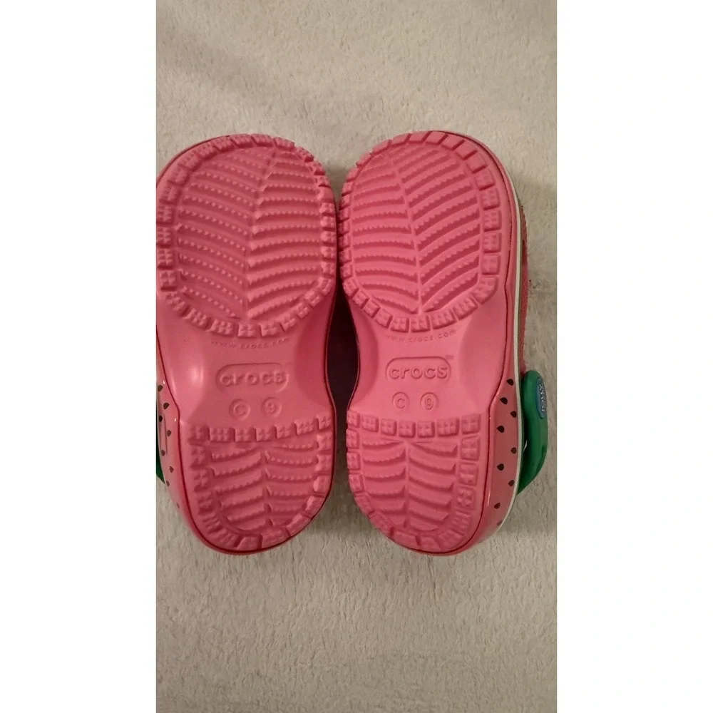 Crocs Jolly Rancher Limited Edition Pink Watermelon Clogs Size 9C Kids Sandals
